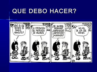 QUE DEBO HACER?QUE DEBO HACER?
 