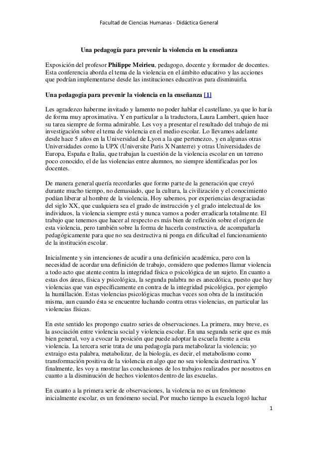 Pedagogia para prevenir violencia escolar pm