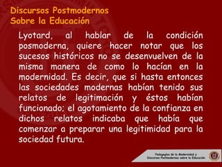 Pedagogias de la modernidad y postmodernidad | PDF