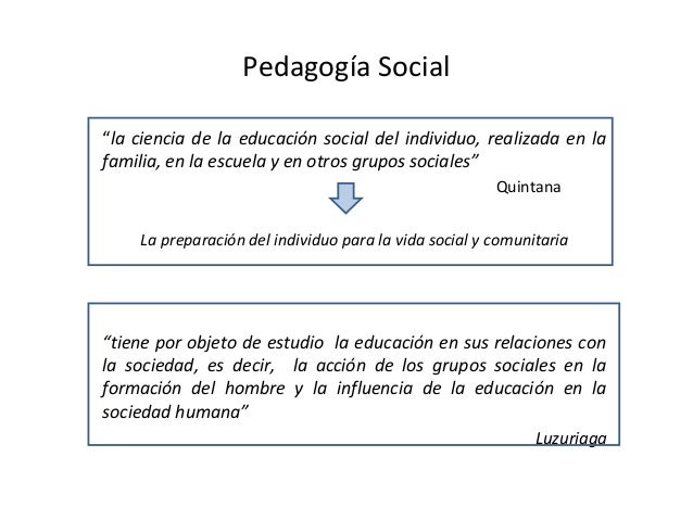 Pedagogia social
