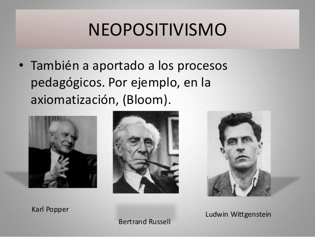 Resultado de imagen de neopositivismo wittgenstein