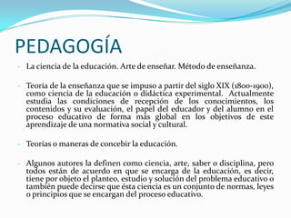 Acción y efecto de educar, instrucción, enseñanza. Conocimiento de normas de cortesía. Tener educación. Ejemp. La educación primaria, secundaria, etc.