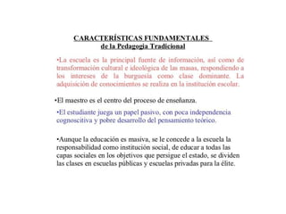 Pedagogia tradicional presentación1