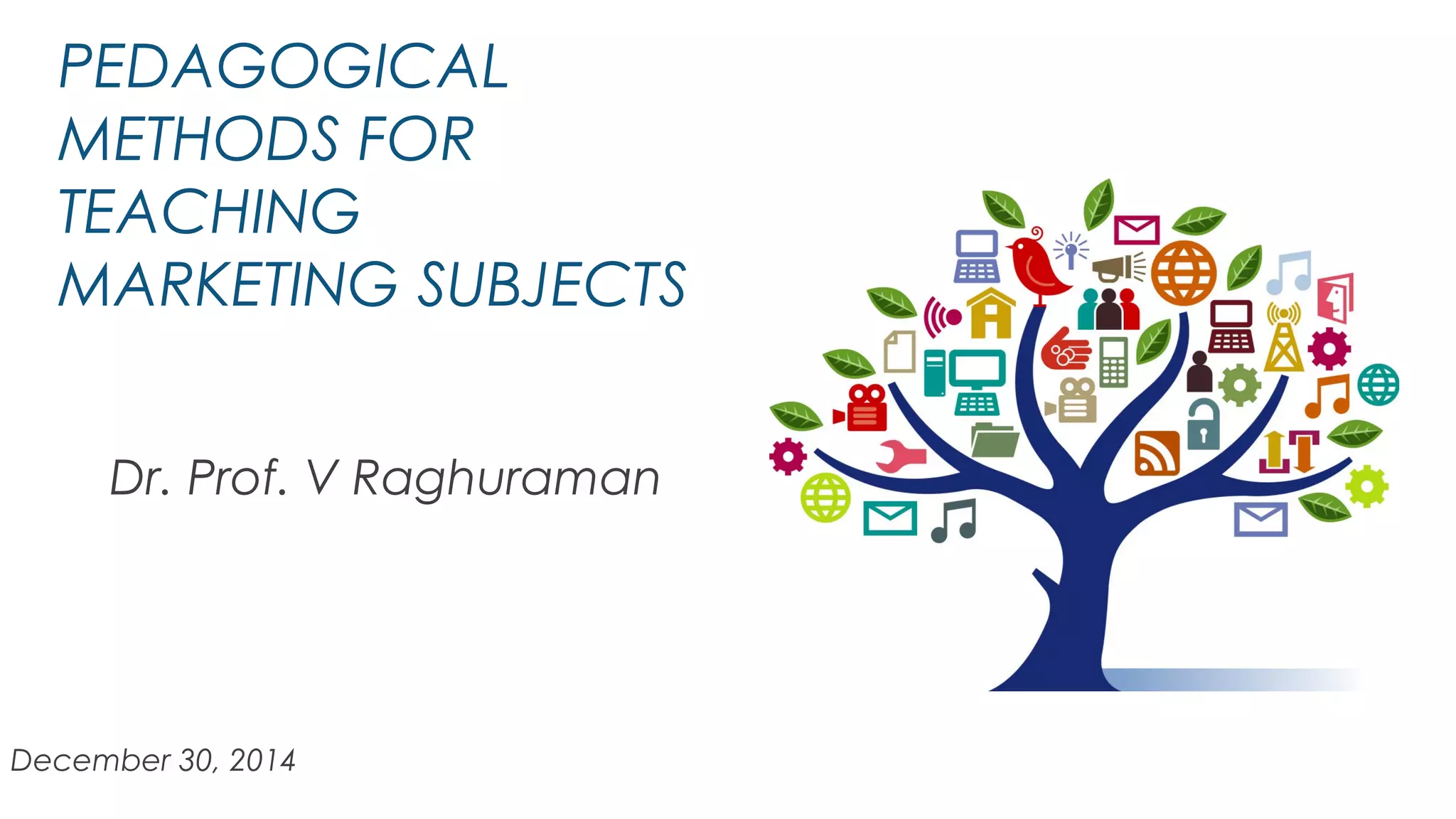 Pedagogical methods for teaching marketing subjects | PPT