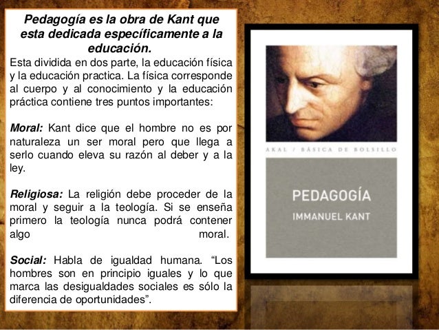 Pedagogo immanuel kant