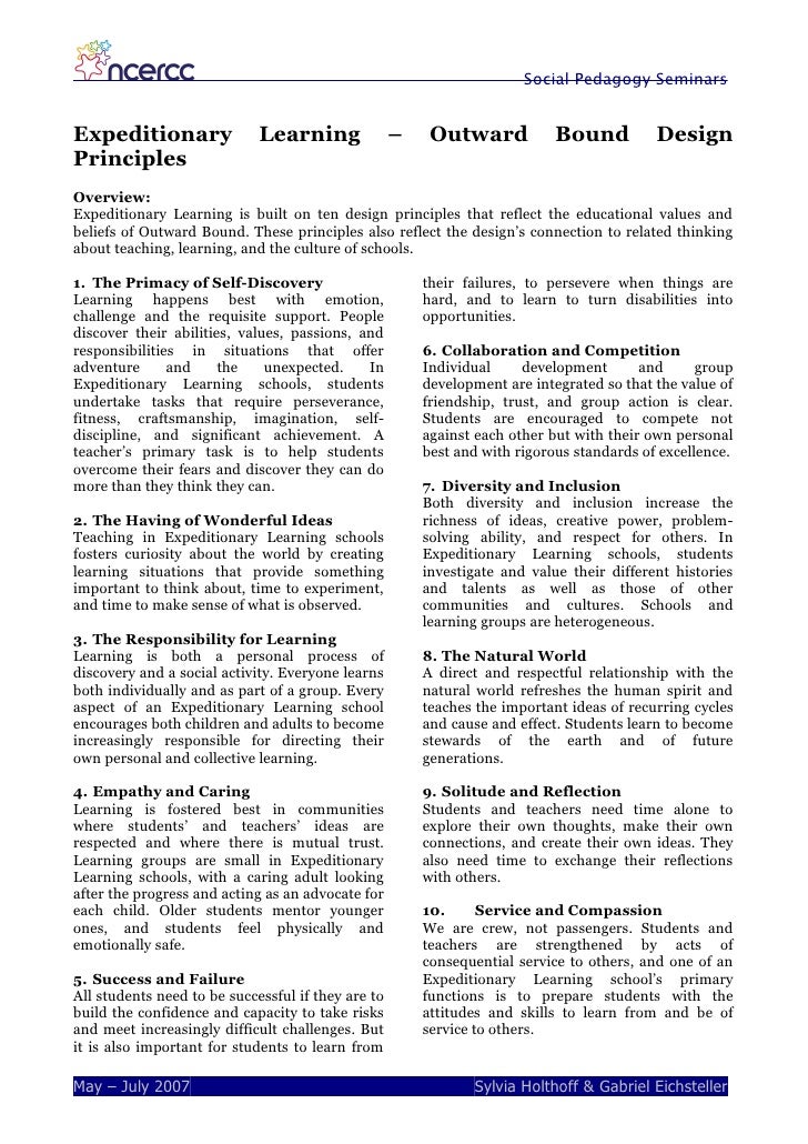 Expeditionary Learning Design Principles Pdf Expeditionary Learning Design Principles Pdf