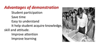 Demonstration method for physical science | PPTX