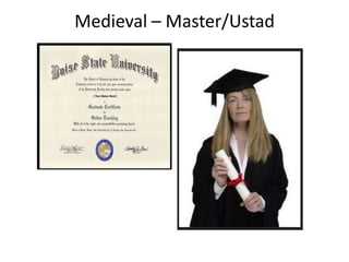 Medieval – Master/Ustad
 