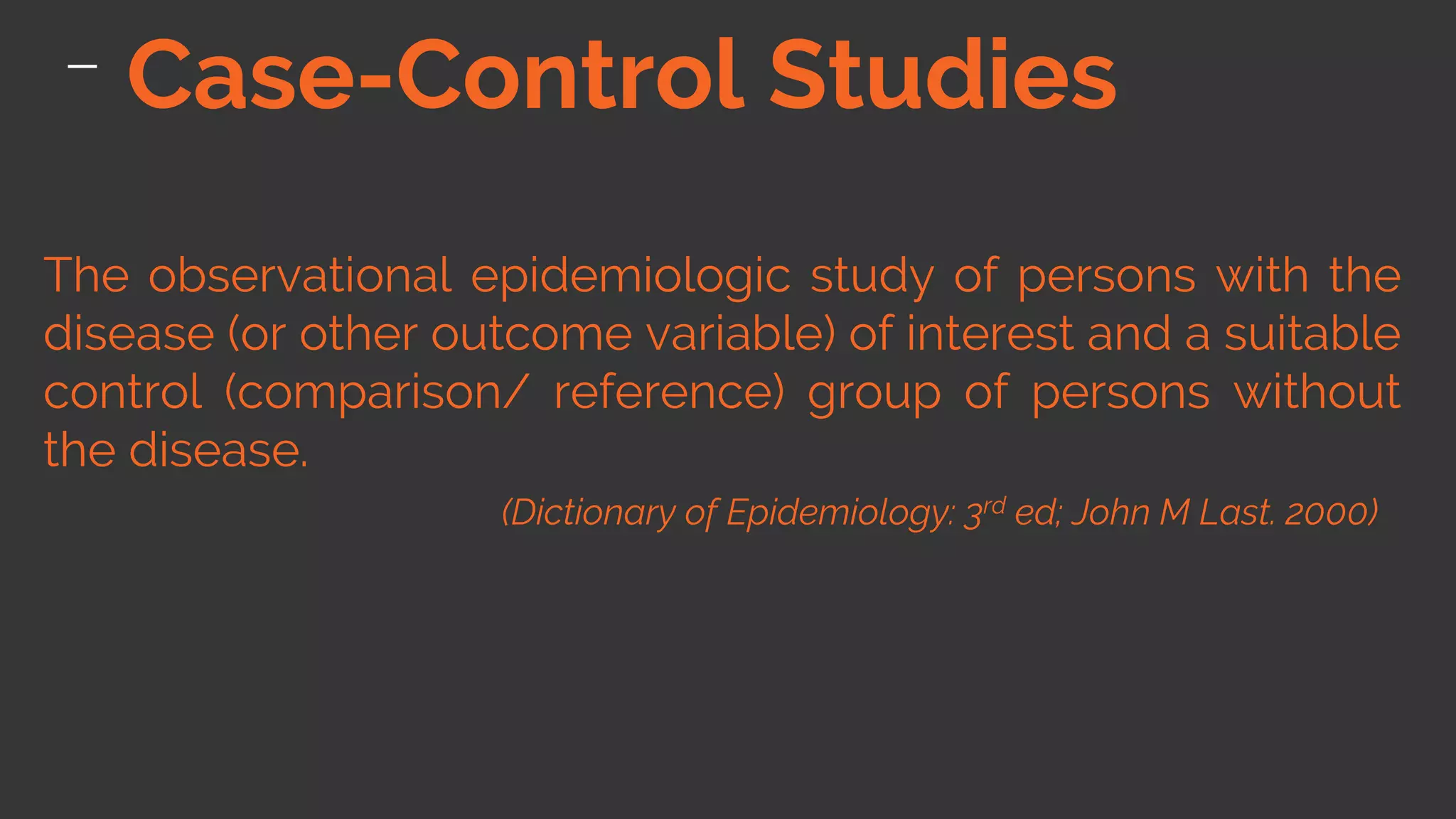 CASE CONTROL STUDY PPT