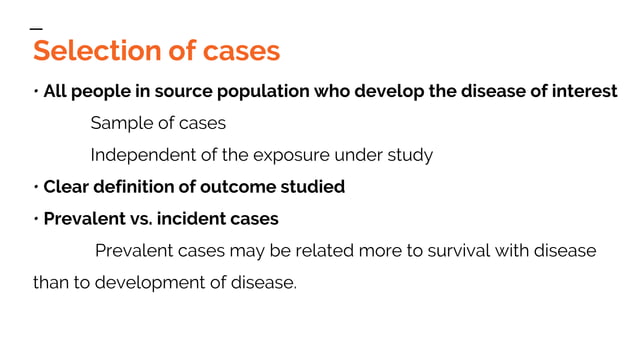 CASE CONTROL STUDY | PPTX