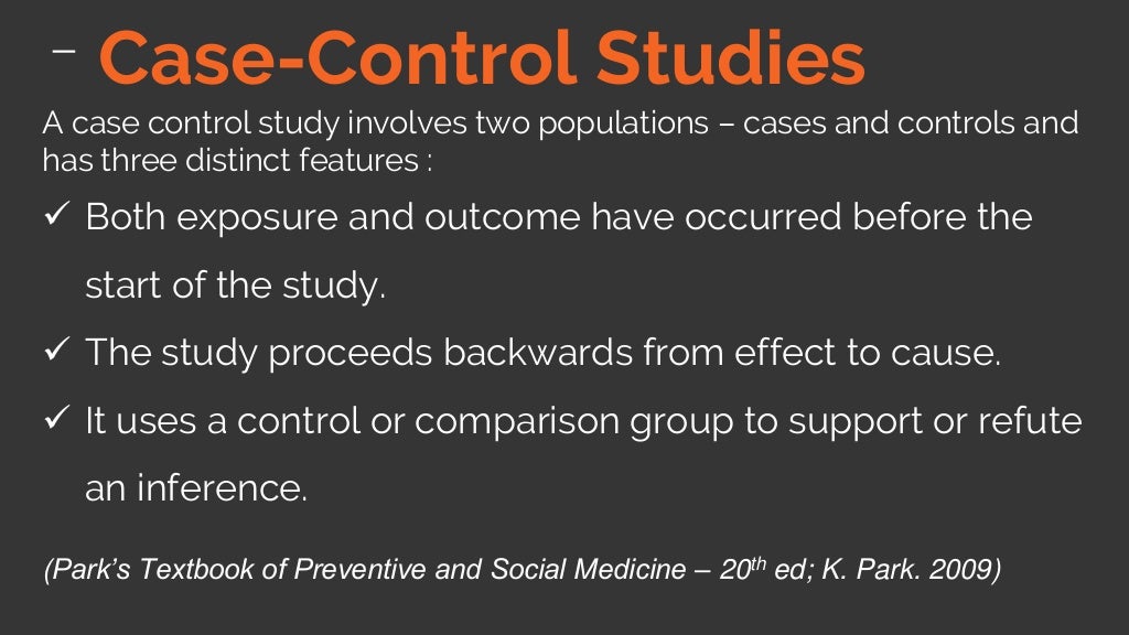 CASE CONTROL STUDY