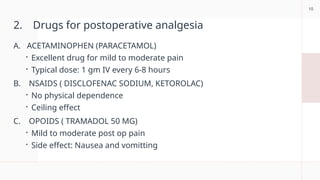 PAIN MANAGEMENT IN TOTAL HIP JOINT REPLACEMENT | PPTX