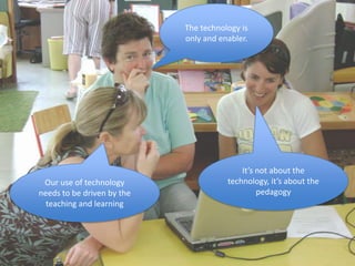 The technology is
                            only and enabler.




                                           It’s not ab...