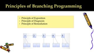  Principle of Exposition
 Principle of Diagnosis
 Principle of Remediation
 