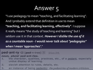 (2012) Pedagogy as an undisputed social tool? Some provocative thoughts