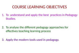 Comprehensive Overview of Pedagogy: Theories, Practices, and Modern ...