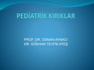 PROF. DR. OSMAN AYNACI
DR. GÖKHAN TEVFİK ATEŞ
 