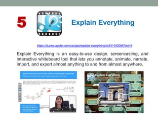 Explain App There is an App for That! The Best iPad Apps for Teaching | PPTX