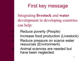 Livestock and water in developing countries (SSA)