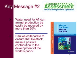 Livestock and water in developing countries (SSA)