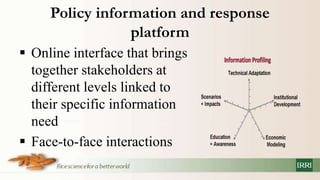 Policy information and response platform on climate change and rice in asean and its member countries project