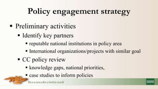 Policy information and response platform on climate change and rice in asean and its member countries project