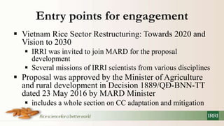 Policy information and response platform on climate change and rice in asean and its member countries project