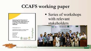 Policy information and response platform on climate change and rice in asean and its member countries project