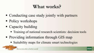 Policy information and response platform on climate change and rice in asean and its member countries project