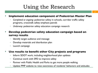 Pedestrian Safety Survey | PPT