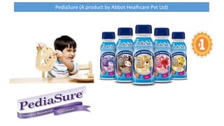 PediaSure is the healthiest product of all the available malt based health drinks
PediaSure (A product by Abbot Healhcare Pvt Ltd)
 