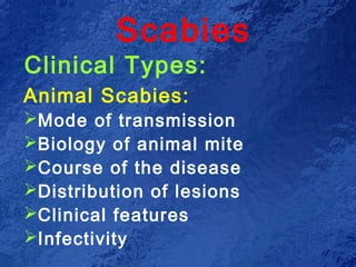 Scabies Body Distribution Pediatic | PPT