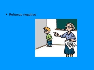 • Refuerzo negativo
 