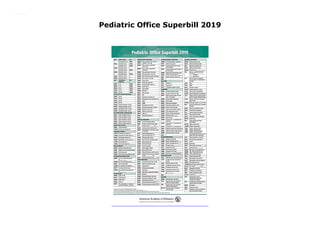Pediatric Office Superbill 2019
Pediatric Office Superbill 2019 Get Now https://goodreadsb.blogspot.com/?book=1610022114
 