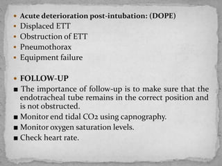 Pediatric airway management | PPTX