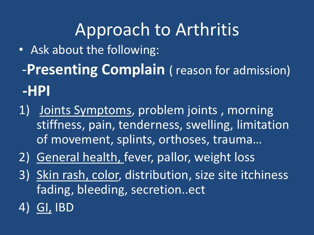 Pediatric Arthritis Syndromes