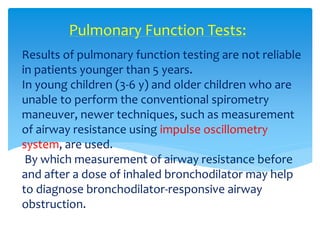 Pediatric asthma diagnosis | PPTX