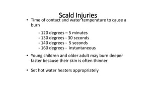 Pediatric burns seminar | PPTX