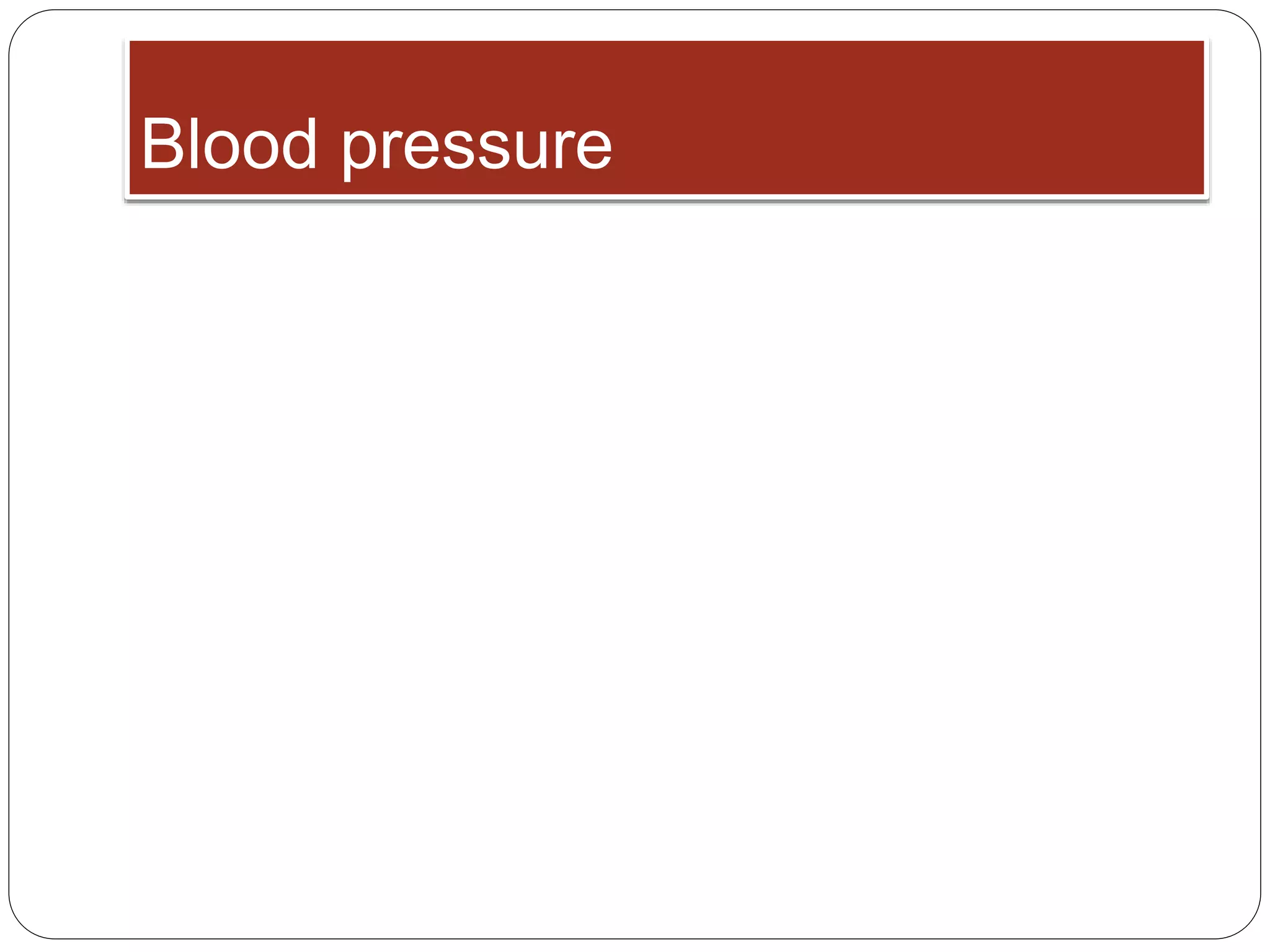 Blood pressure