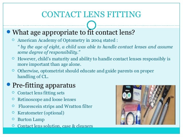 Contact Lens Fitting Guide Contact Lens Fitting Guide