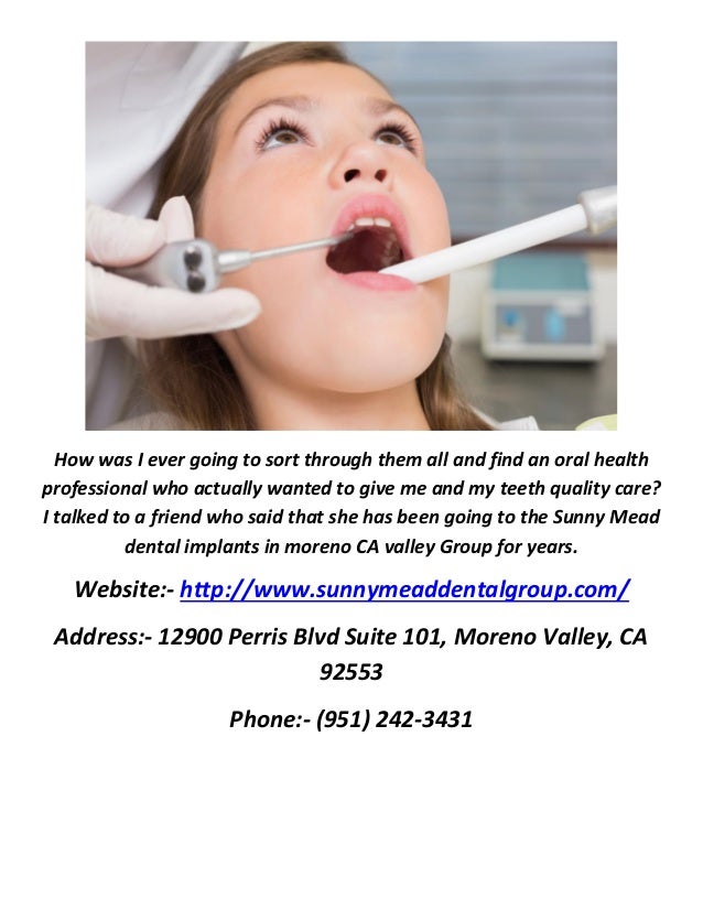 Sunnymead Dental Group Pediatric Dentist In Moreno Valley