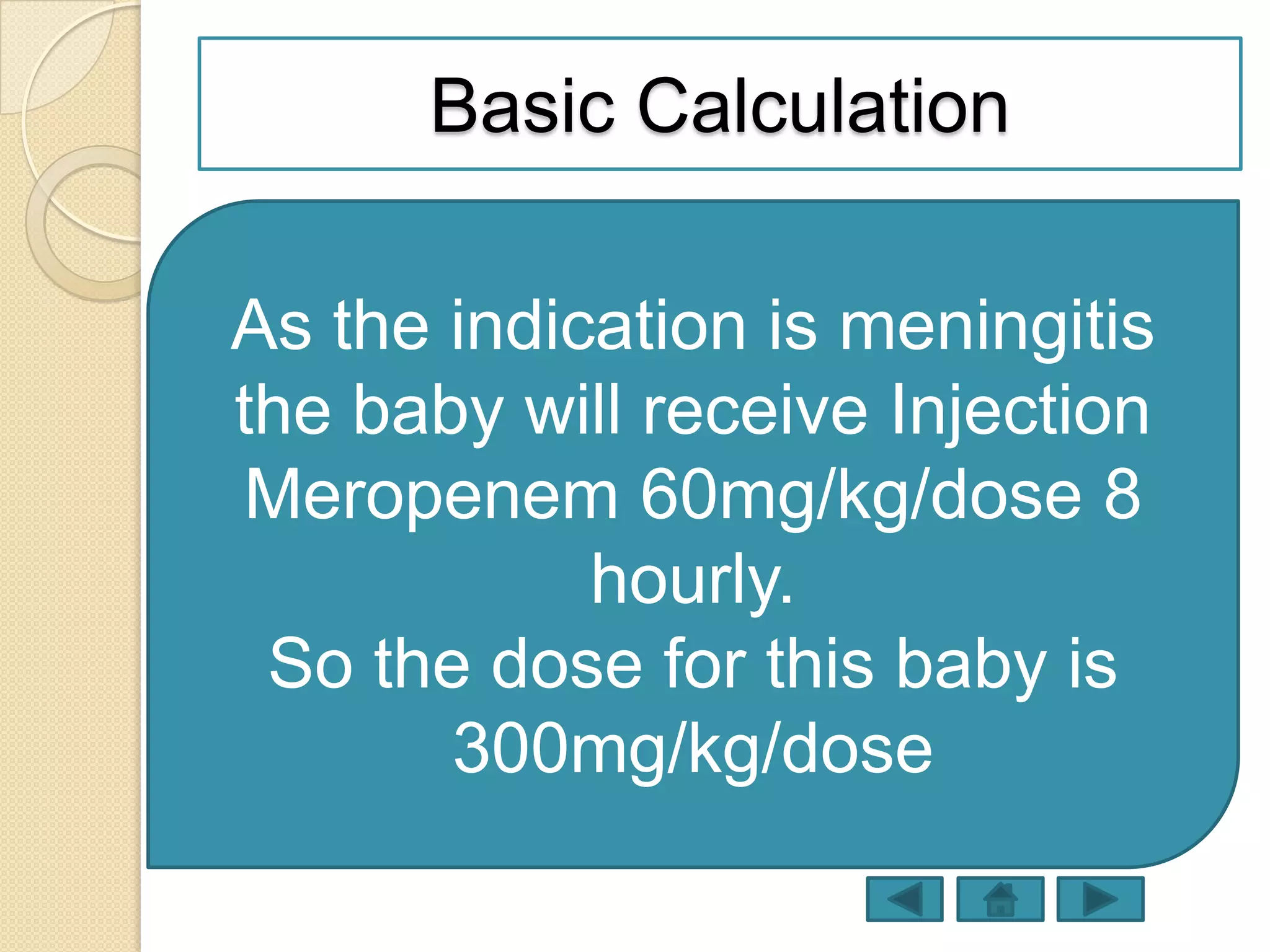 Injectable Dose Calculation Pediatric drug dose calculation | PPTX