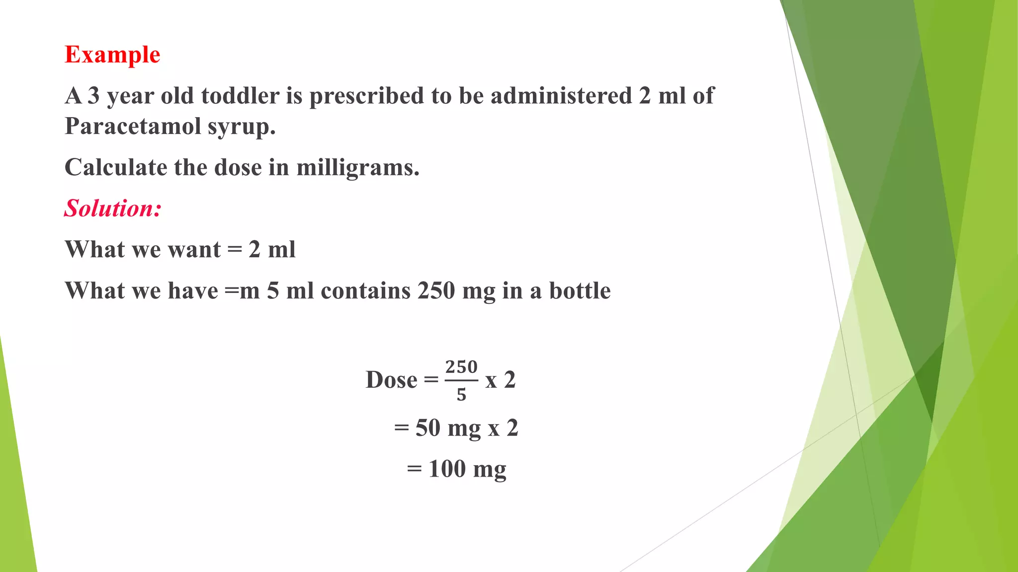 Pediatric drug doses calculations | PPTX | Parenting Babies and ...