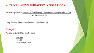 Pediatric drug doses calculations | PPTX