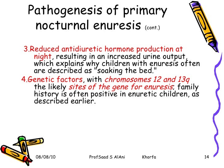 Pediatric enuresis