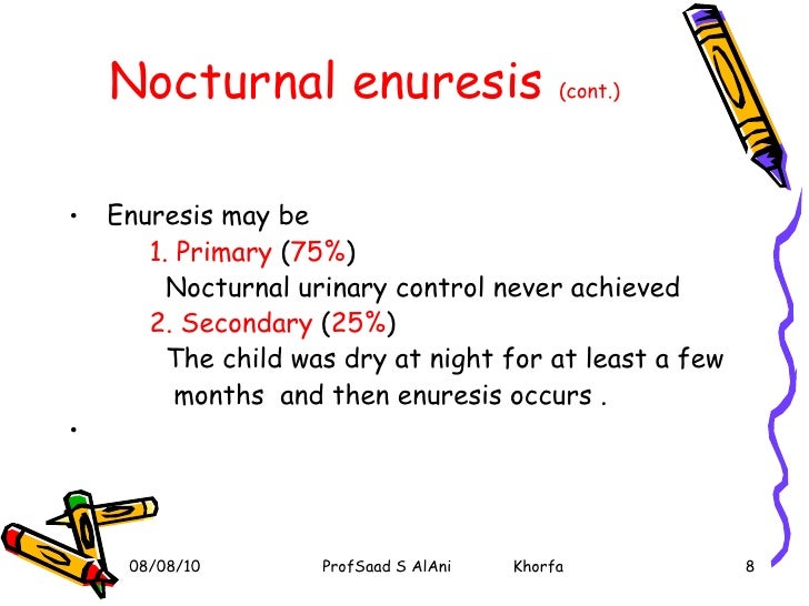 Pediatric enuresis