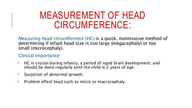 Pediatric Measurements Chart