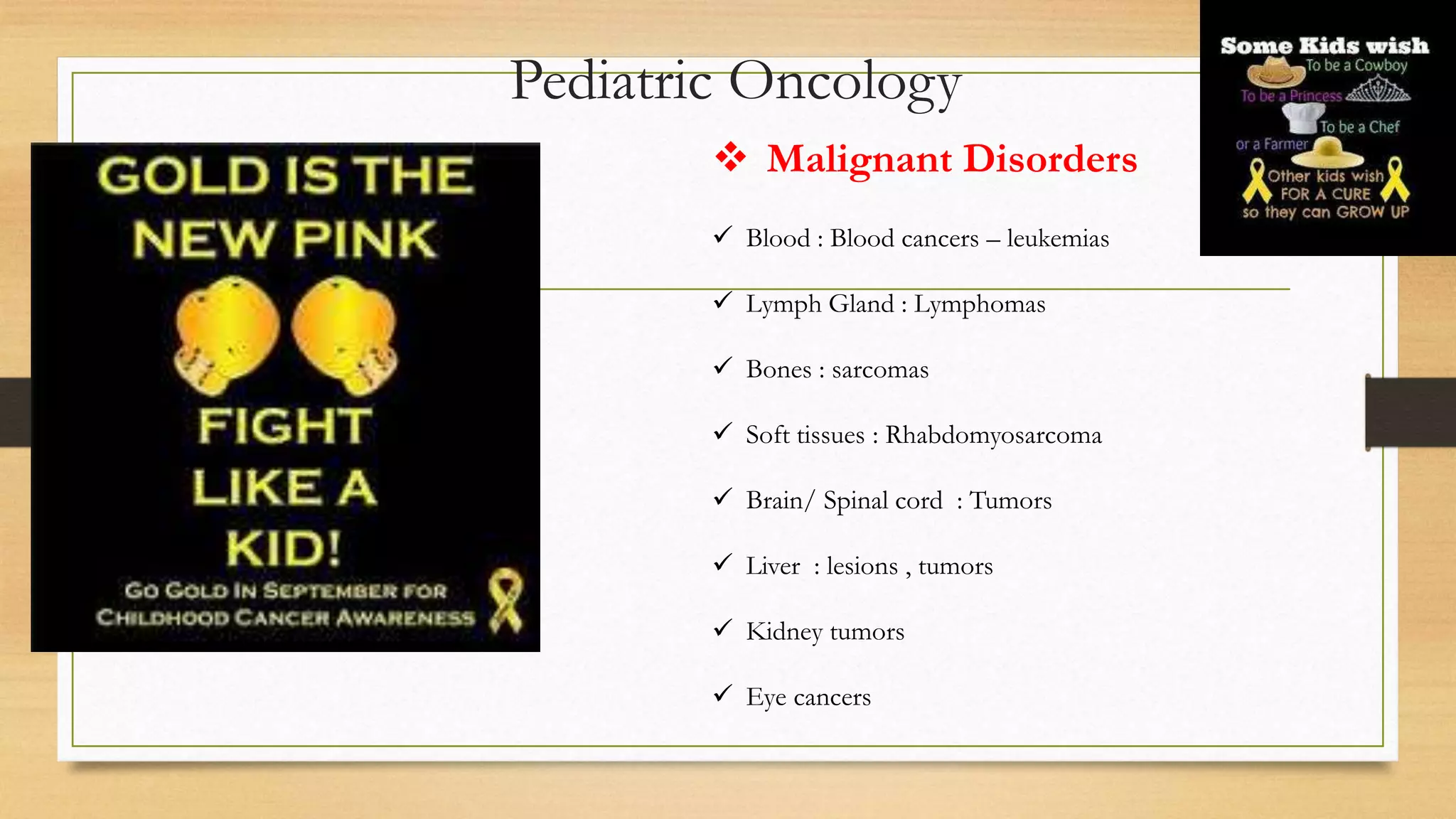 Pediatric Hemato Oncology | PPTX