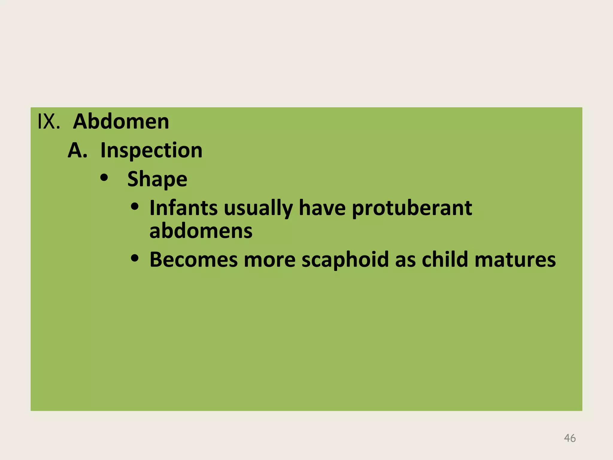 PEDIATRIC HISTORY AND PHYSICAL EXAMPLE visual data 4