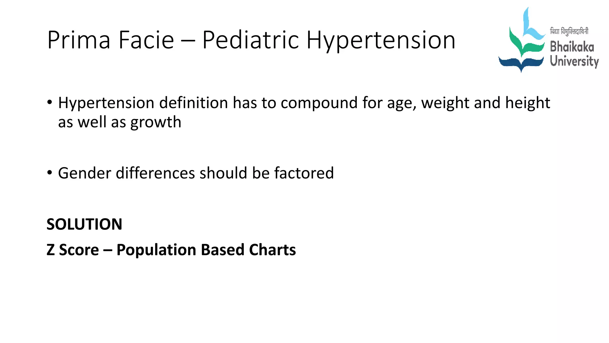Pediatric hypertension PPTX